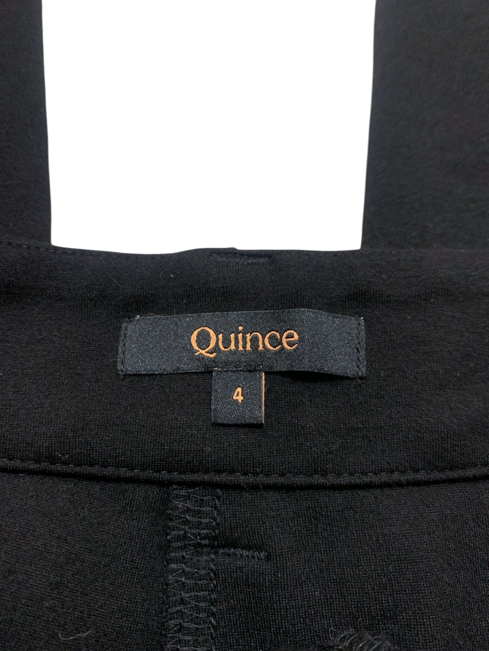 Quince Ultra Stretch Ponte Wide Leg Crop Pants Black Size 4 Minimalist Capsule - Picture 6 of 8